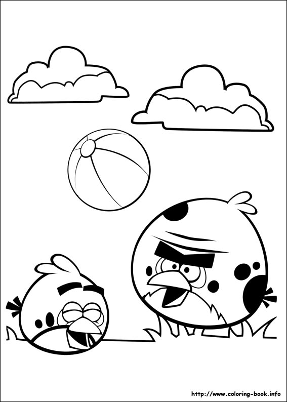 Plansa de colorat cu Angry Birds 103 6